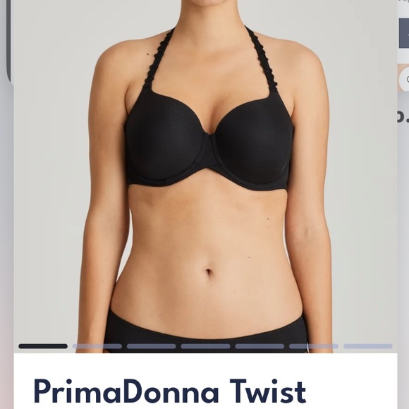 Primadonna twist bra 34G 34 G 4D DDDD new black foam lined prima Donna lingerie - Picture 3 of 14